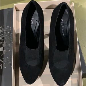Bcbg black suede pumps